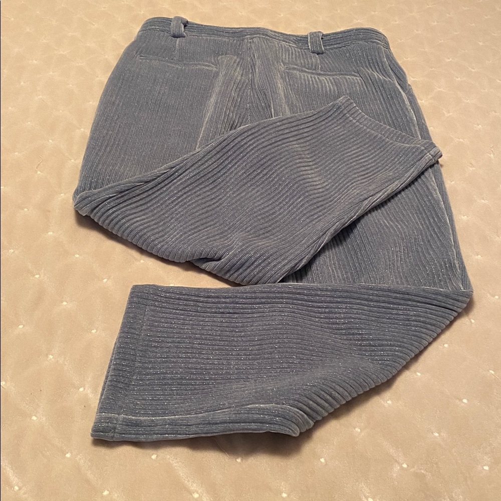 The Korner Baby blue corduroy shiny pants ladies size 8